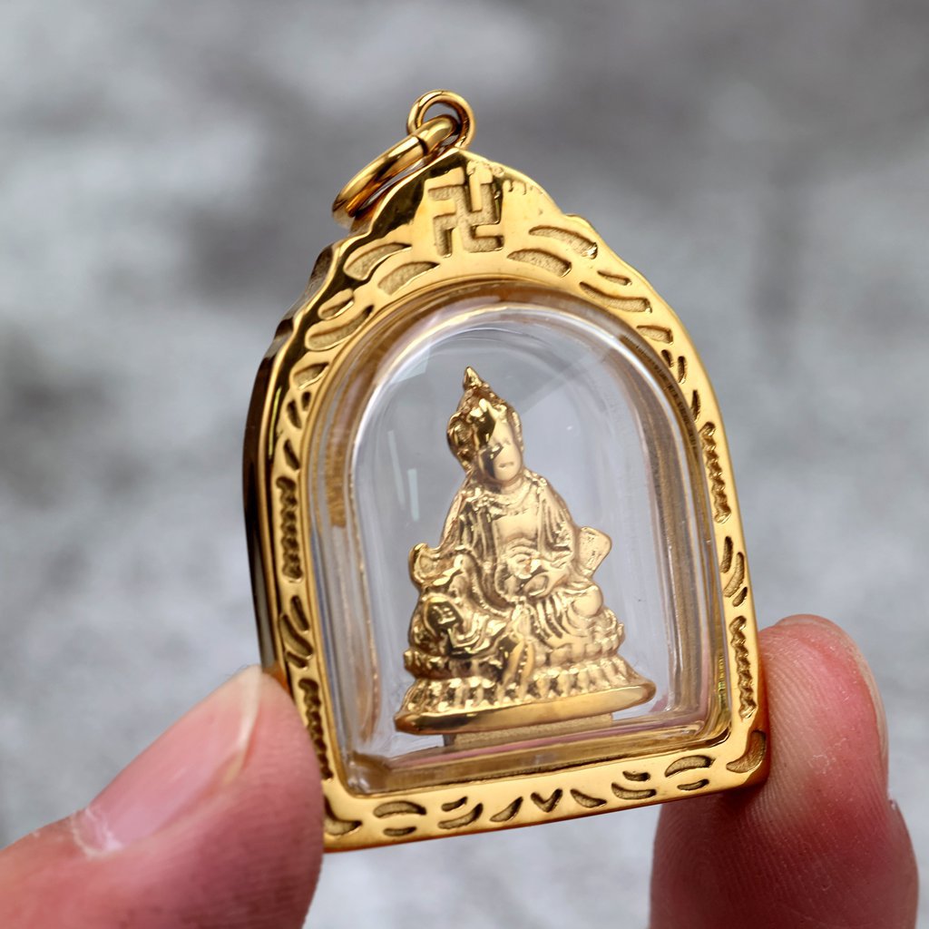 Vintage Buddhist Zodiac Stainless Steel Pendant Necklace