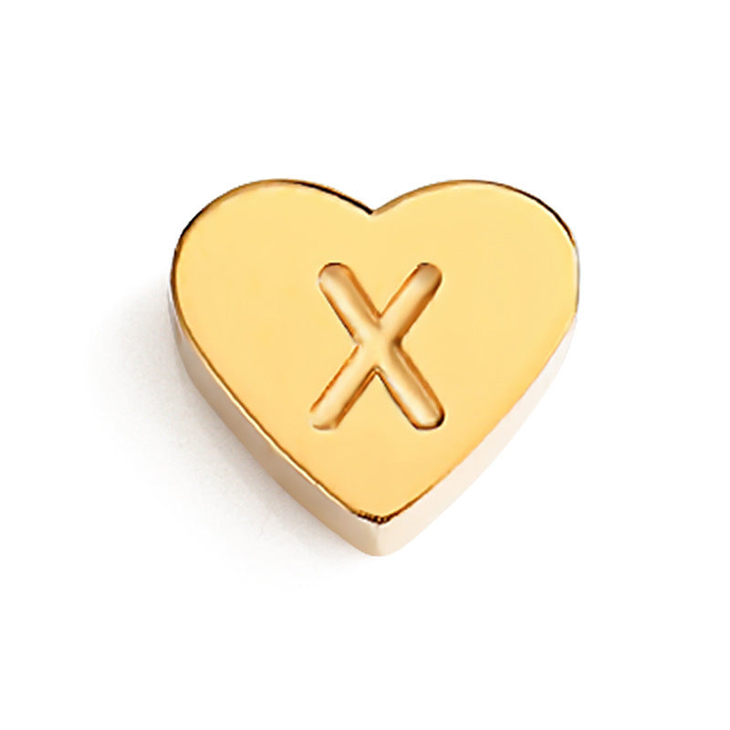 Planderful Jewelry Custom Name Necklace Stainless Steel 3D Love Design For Collarbone Chain