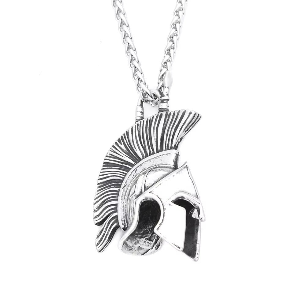 Punk Spartan Stainless Steel Pendant Necklace