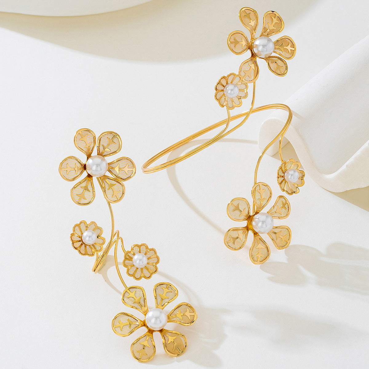 Planderful Vienna Verve Flower Jewel Set Ladies Bracelet