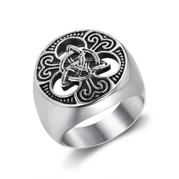 Celtic Knot Ring For Men Stainless Steel Hollow Concentric Pattern Premium By Planderful Everyday Genie