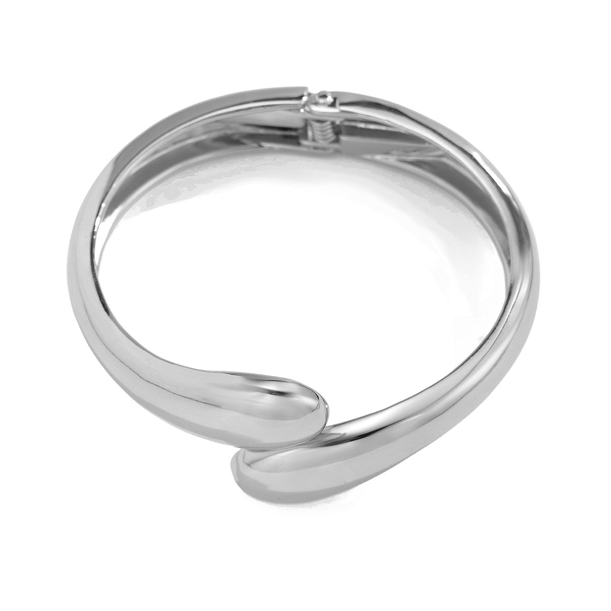 Planderful Water Drop Bracelet With Hug Opening Design And Personalized Double Ring Spring Buckle For Women