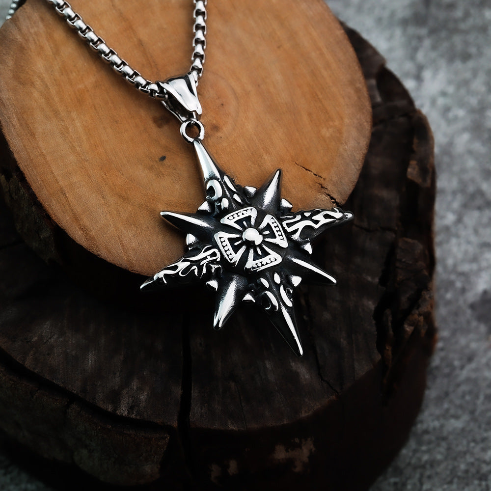 Cross-Border Nordic Viking Pendant Titanium Steel Necklace