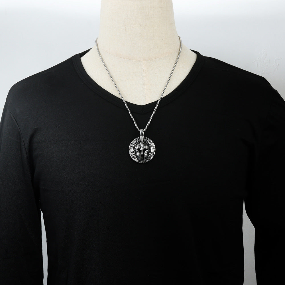 European And American Stainless Steel Knight Warrior Pendant