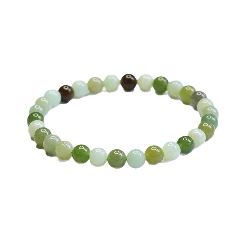 Multigem Hetian Jade Beaded Bracelet