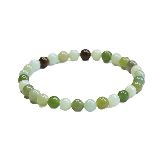Multigem Hetian Jade Beaded Bracelet