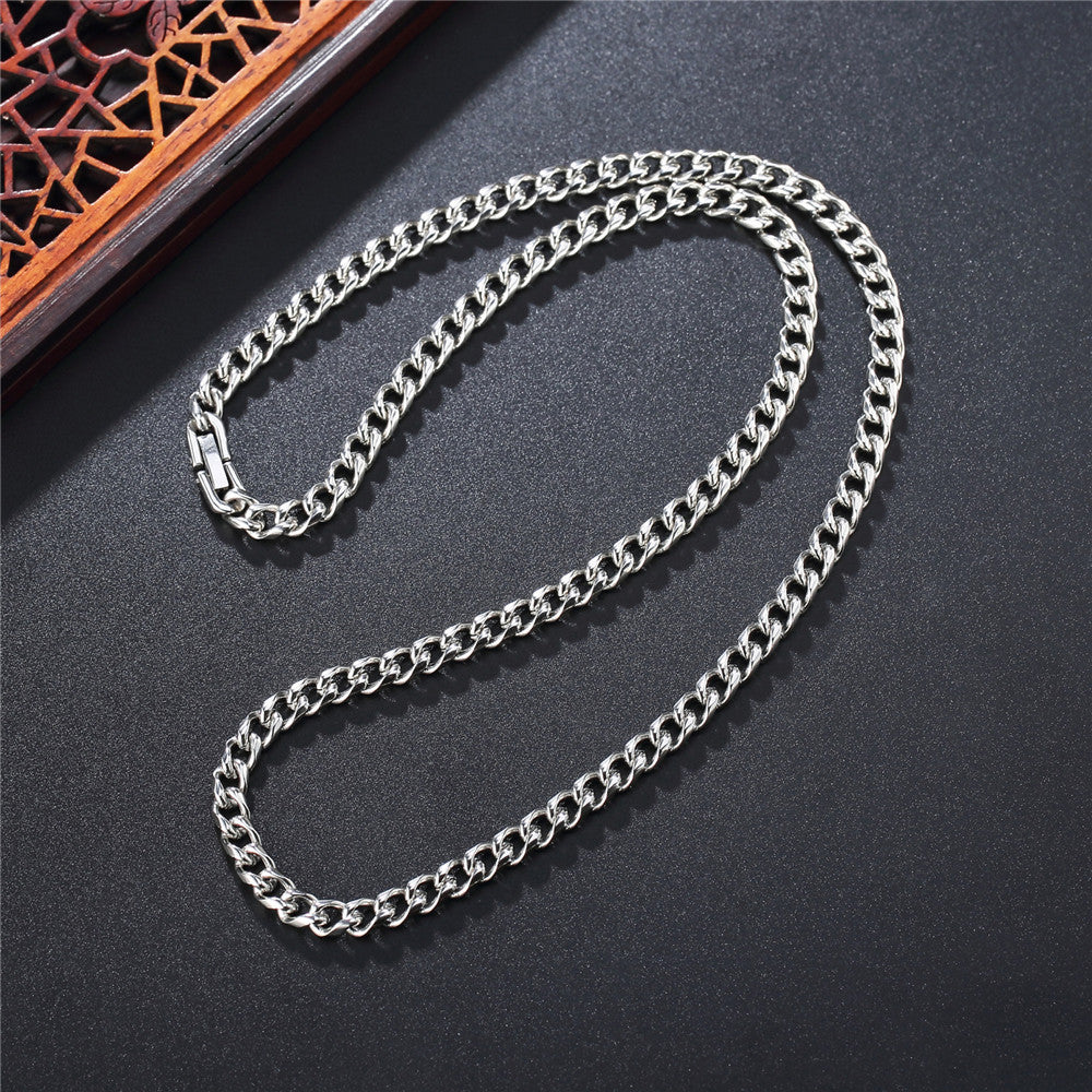 Planderful Everyday Genie Stainless Steel Collarbone Chain Necklace For Unisex Style Durable Statement Jewelry