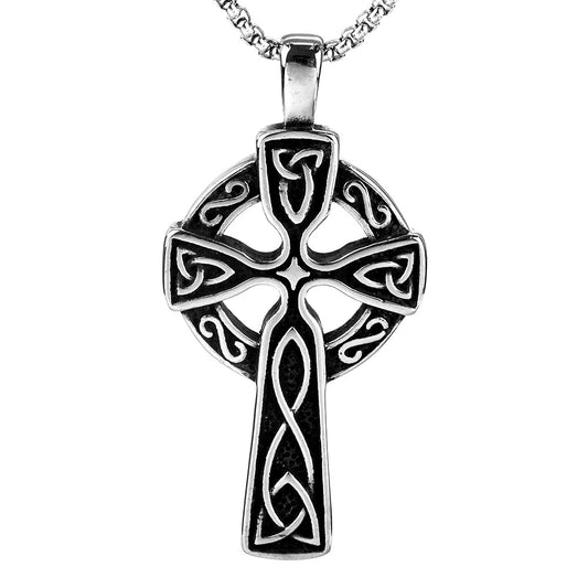 Nordic Vintage Stainless Steel Men's Viking Celtic Knot Pendant