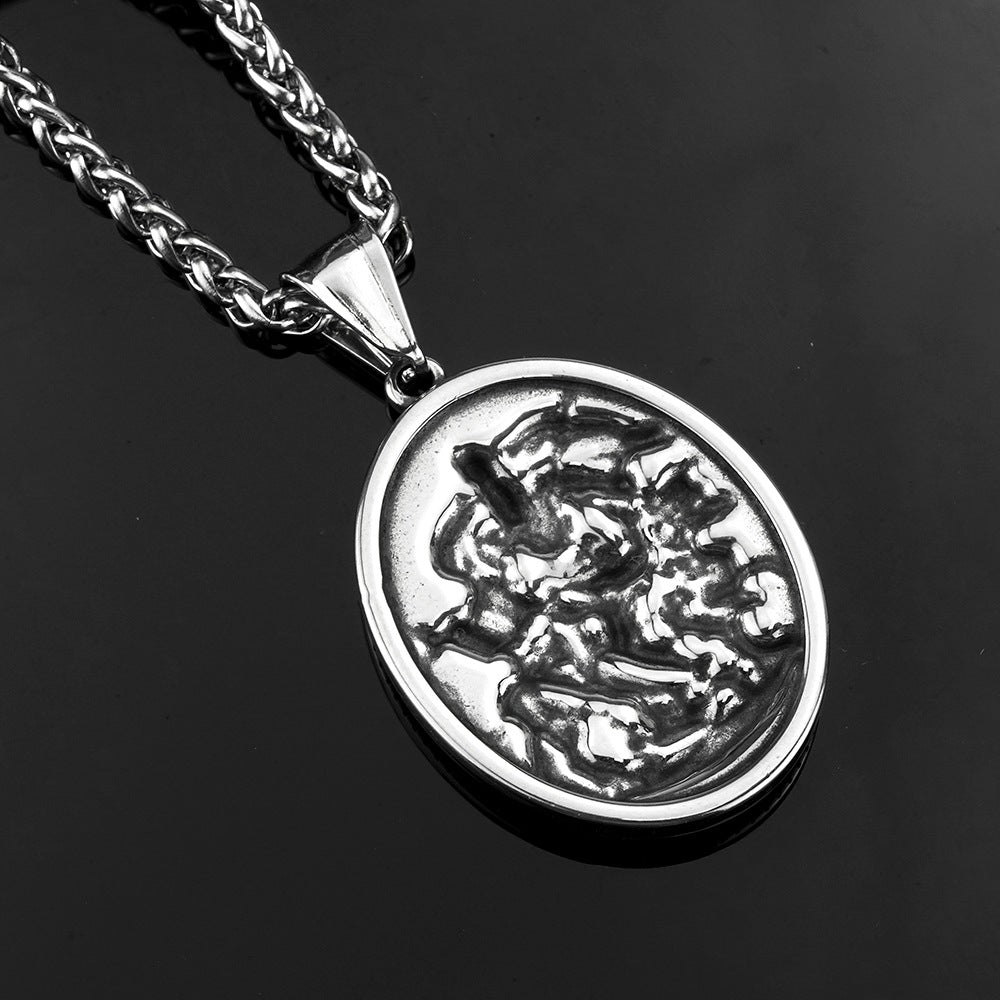 European And American Retro Men's Jewelry Pendant Necklace