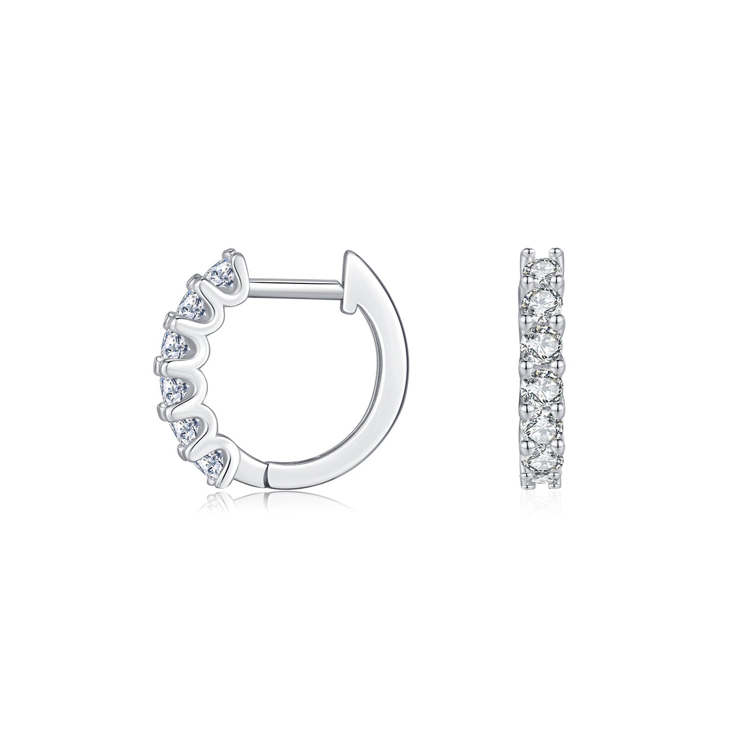 Planderful Moissanite Sparkling Earrings – Premium Light Luxury Design