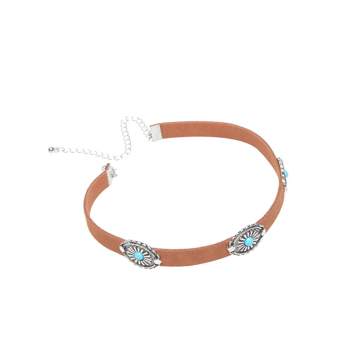 Planderful Boho Leather Collar Necklace Vienna Verve For Women Bold Statement Jewelry