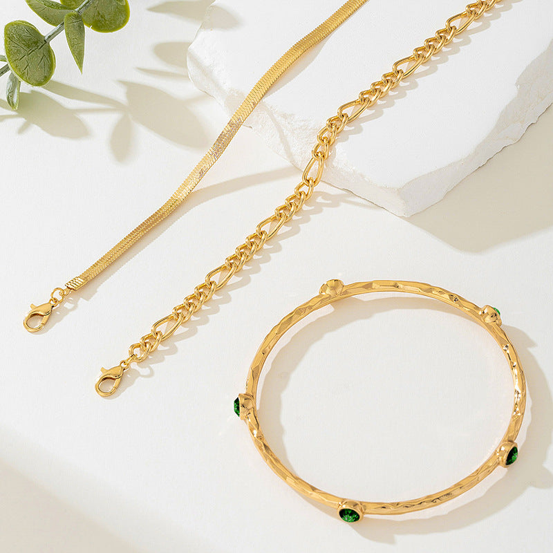 Planderful Vienna Verve Bracelet Set – Stylish Triple Stacked Design