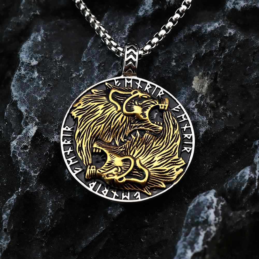 Viking Wolf Stainless Steel Men's Ring