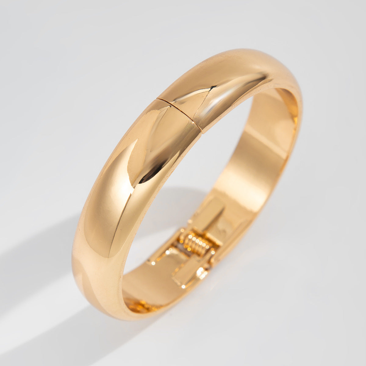 Bracelet Liquid Metal Smooth Spring Bracelet Geometric Wind Texture Wide Bracelet