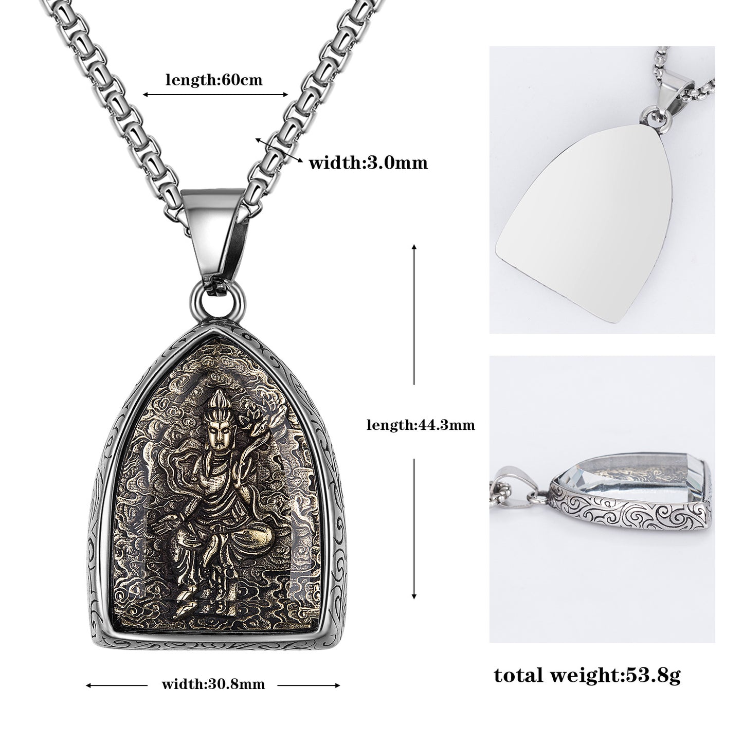 Stainless Steel Necklace – Vintage Zodiac Pendant