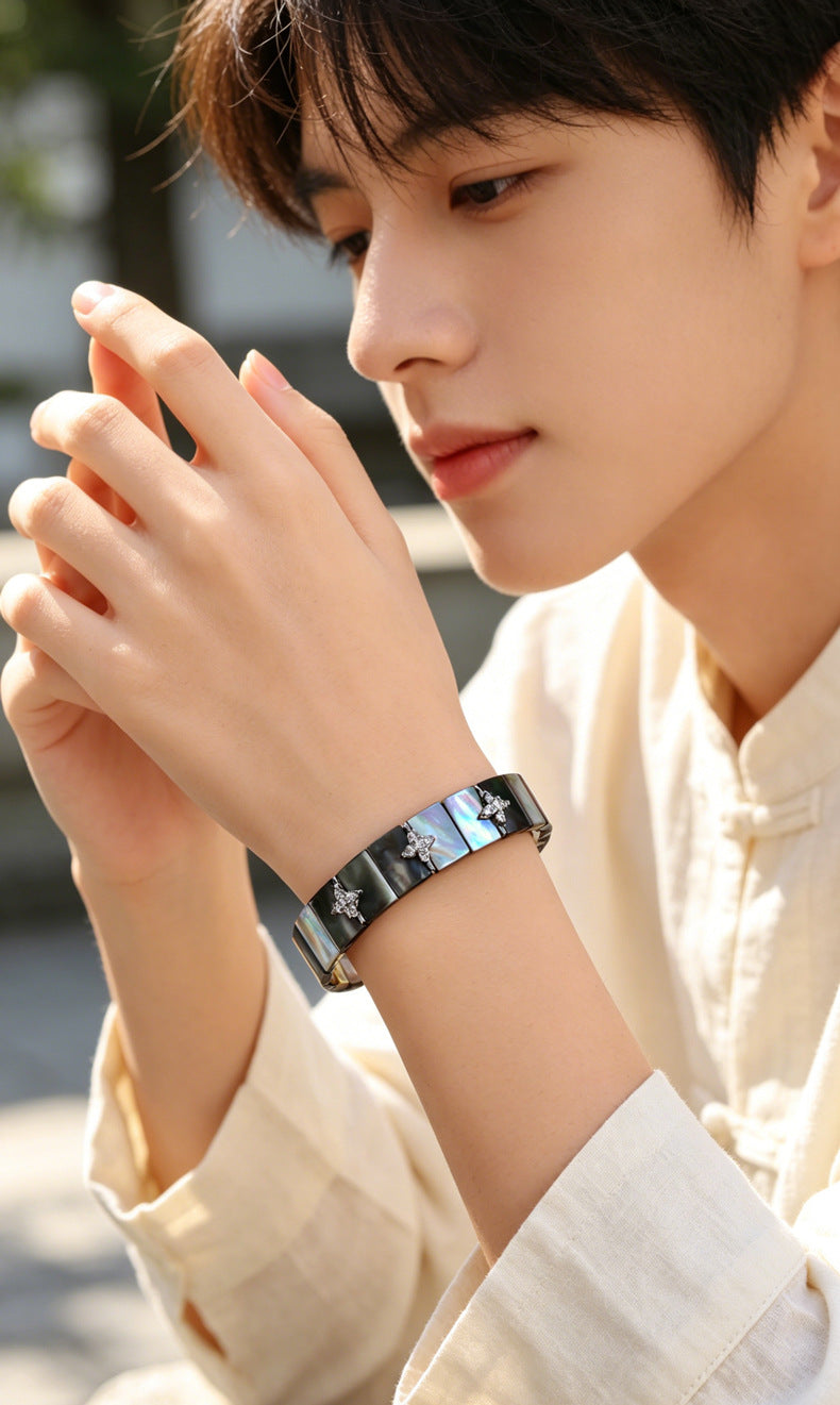 Butterfly Shell Cross Star Bracelet