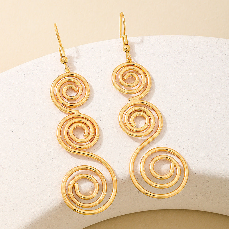 Planderful Vienna Verve Earrings – Elegant Metal Tassel Design