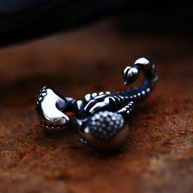 Retro Scorpion Titanium Steel Pendant for Men - European and American Jewelry Wholesale