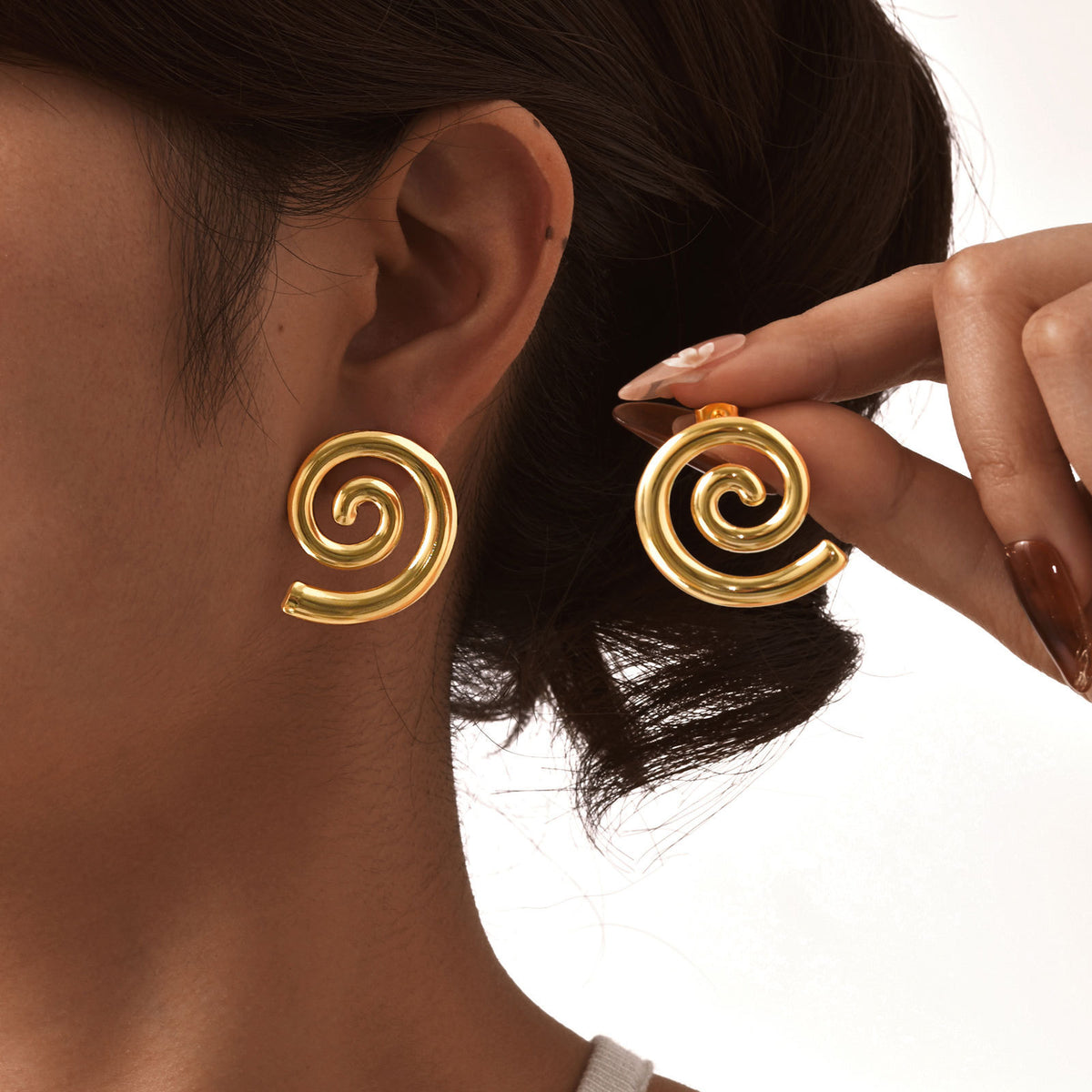 Stainless Steel Geometric Earrings