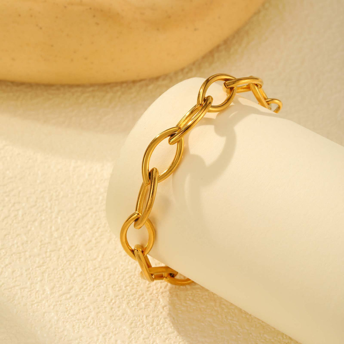 Geometric Stainless Steel Bracelet for Women
