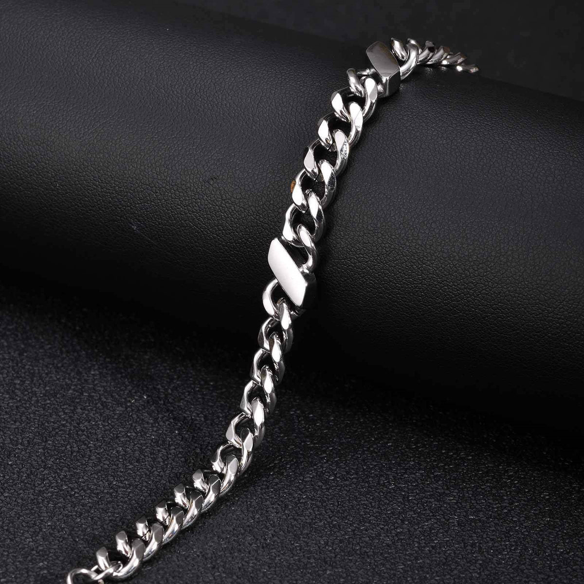 2026 Trendy Hip-Hop Personalized Stainless Steel Bracelet