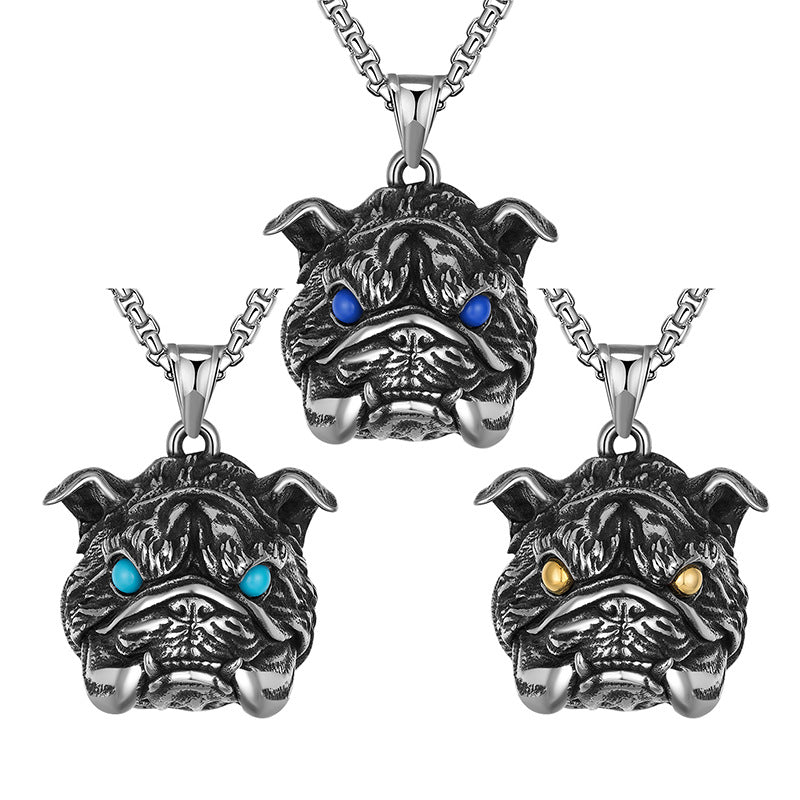 Steel Necklace – Statement Bulldog Pendant For Men Gift For Him Planderful Everyday Genie