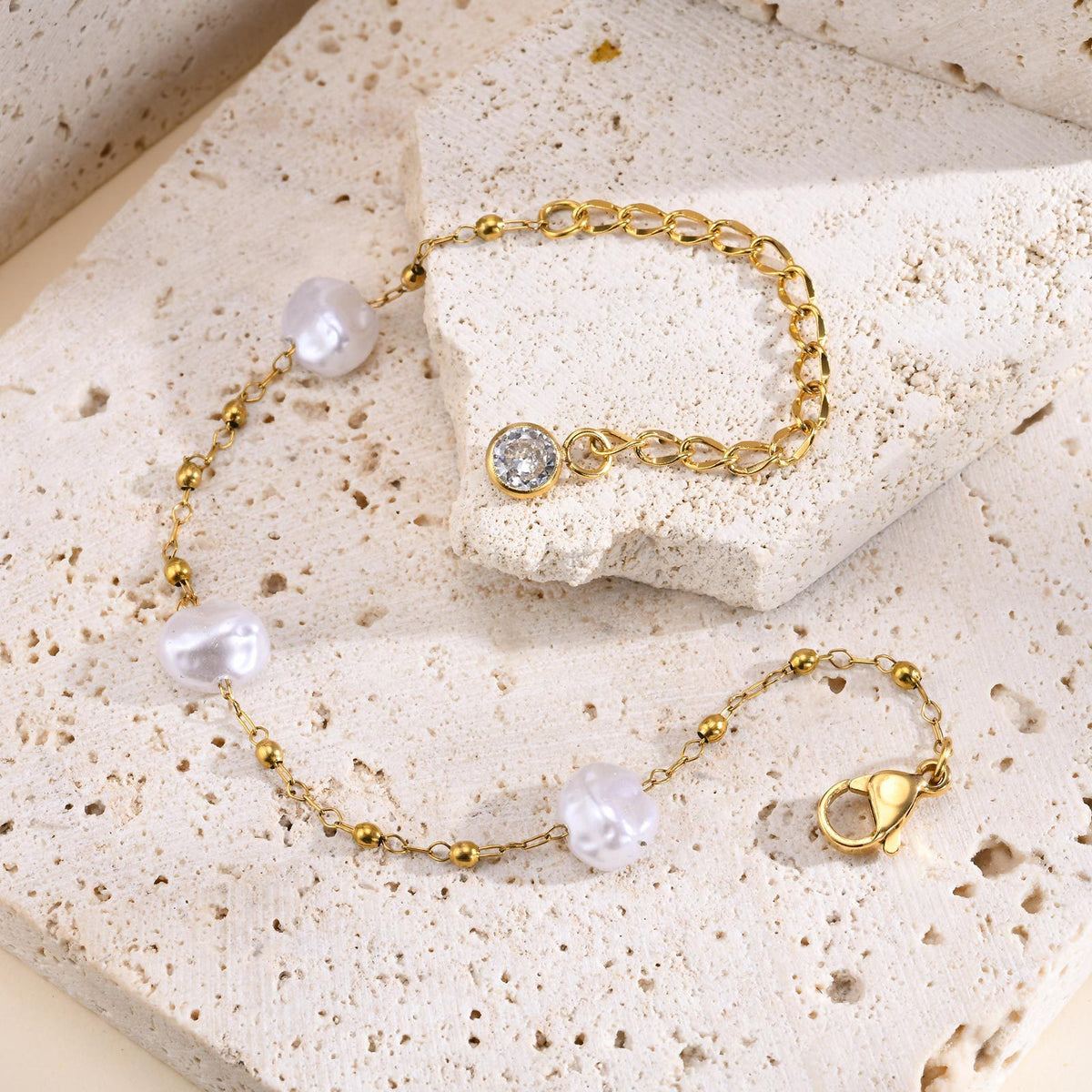 Pearl Stainless Steel Bracelet
