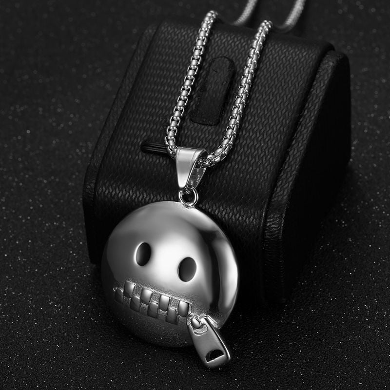 Stainless Steel Necklace – Statement Hip Hop Pendant