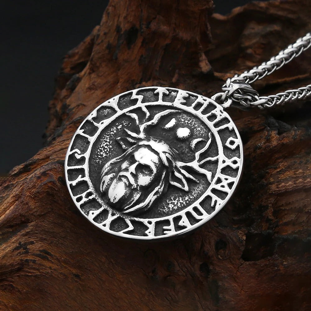 Vintage Celtic Stainless Steel Men's Pendant Necklace