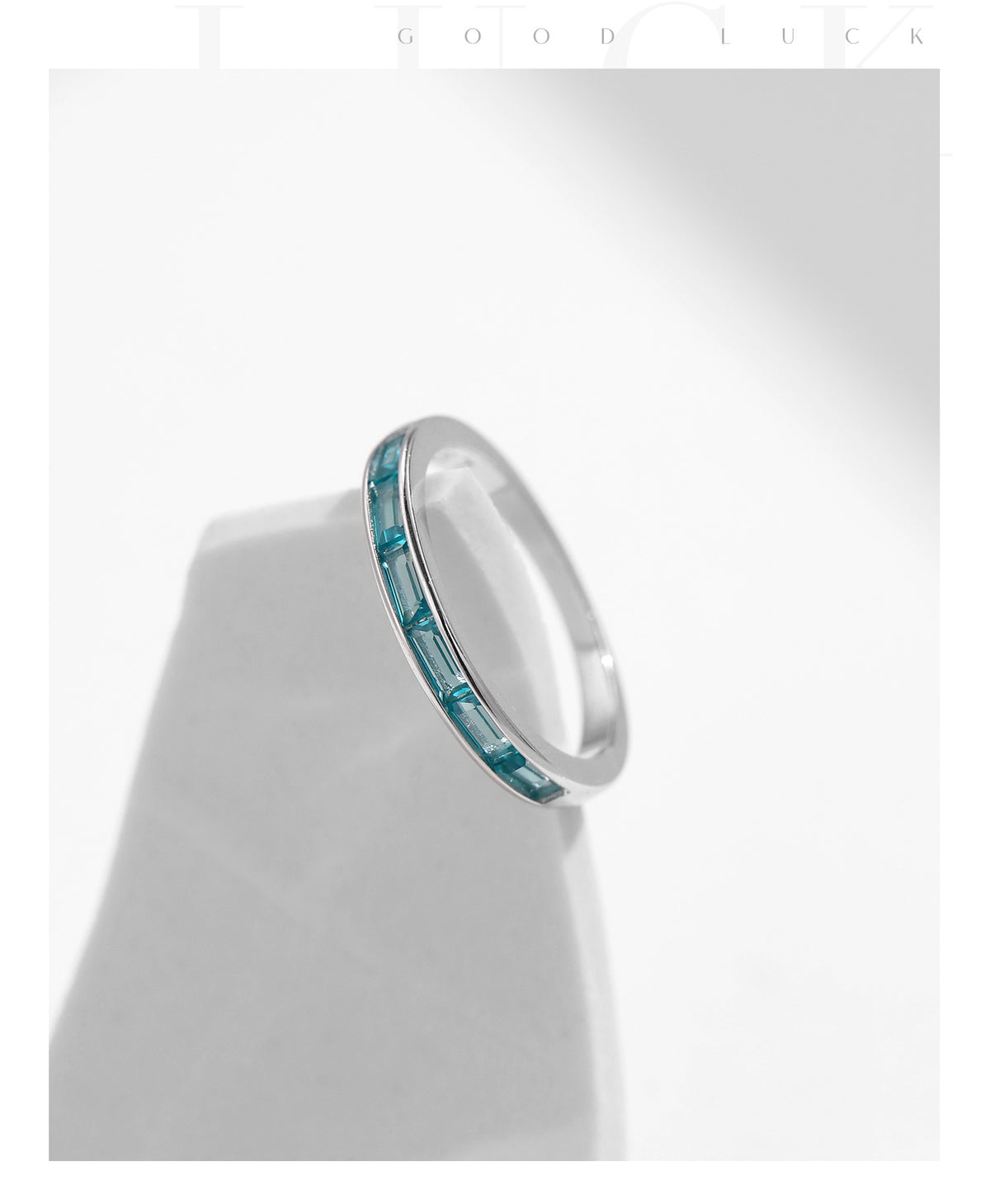 925 Sterling Silver Sunflower Floral Paraiba-Color Zircon Ring
