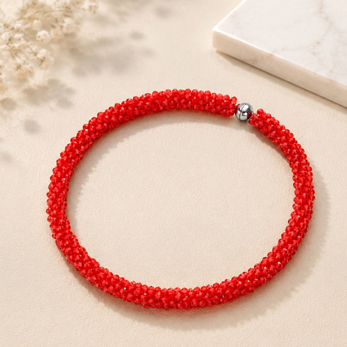 Ladies Dopamine Crystal Beaded Necklace Daily With Sweet Girly Clavicle Chain
