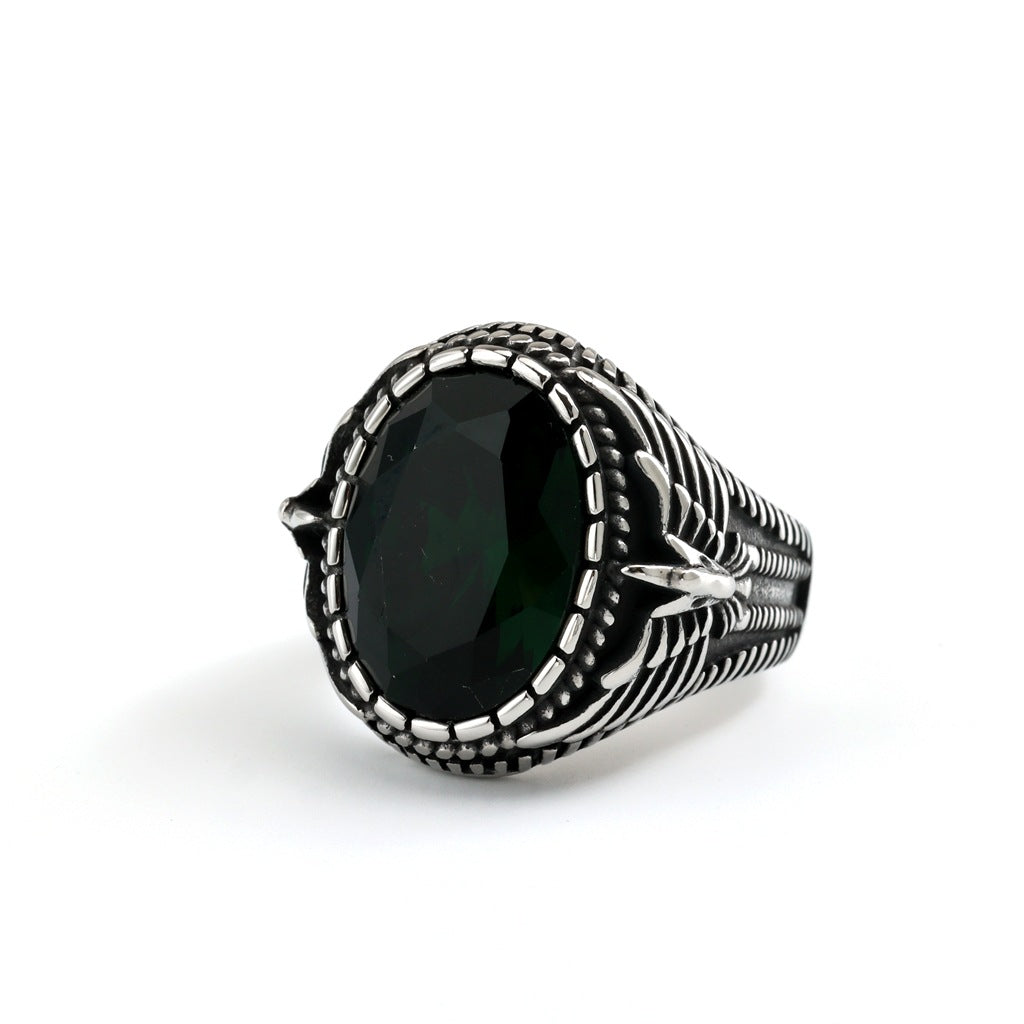 Vintage Solid Stainless Steel Men's Ring