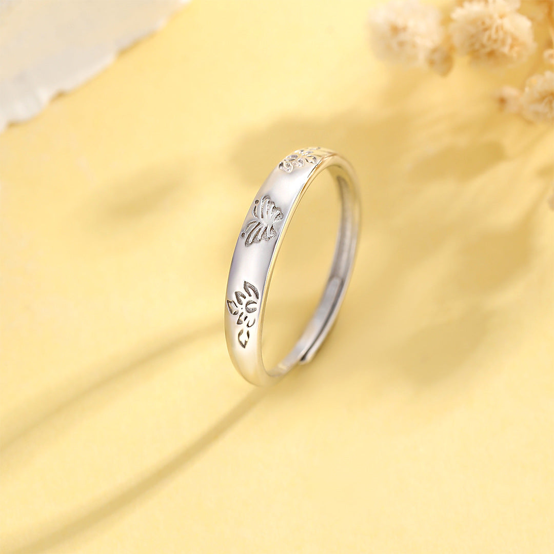 Planderful Sterling Silver Butterfly Ring For Women Adjustable Open Tail Design Elegant Gift