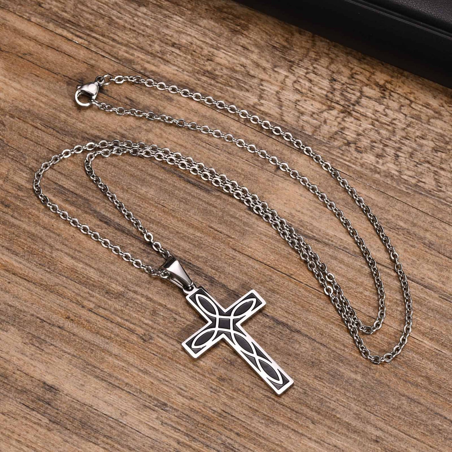 Stainless Steel Corrosion Celtic Knot Cross Pendant Steel Men