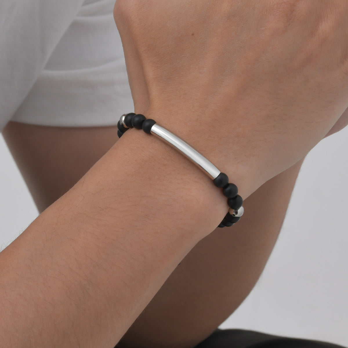 Adjustable Stainless Steel Bracelet for Men
