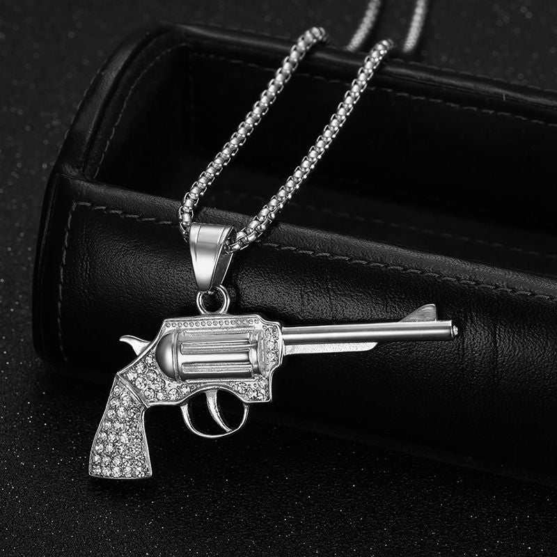 Steel Necklace – Statement Hip Hop Pendant Necklace