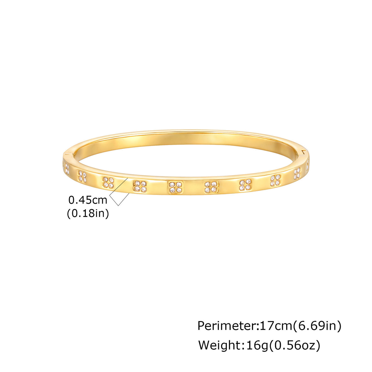 Heart Zircon Stainless Steel Bracelet Unisex