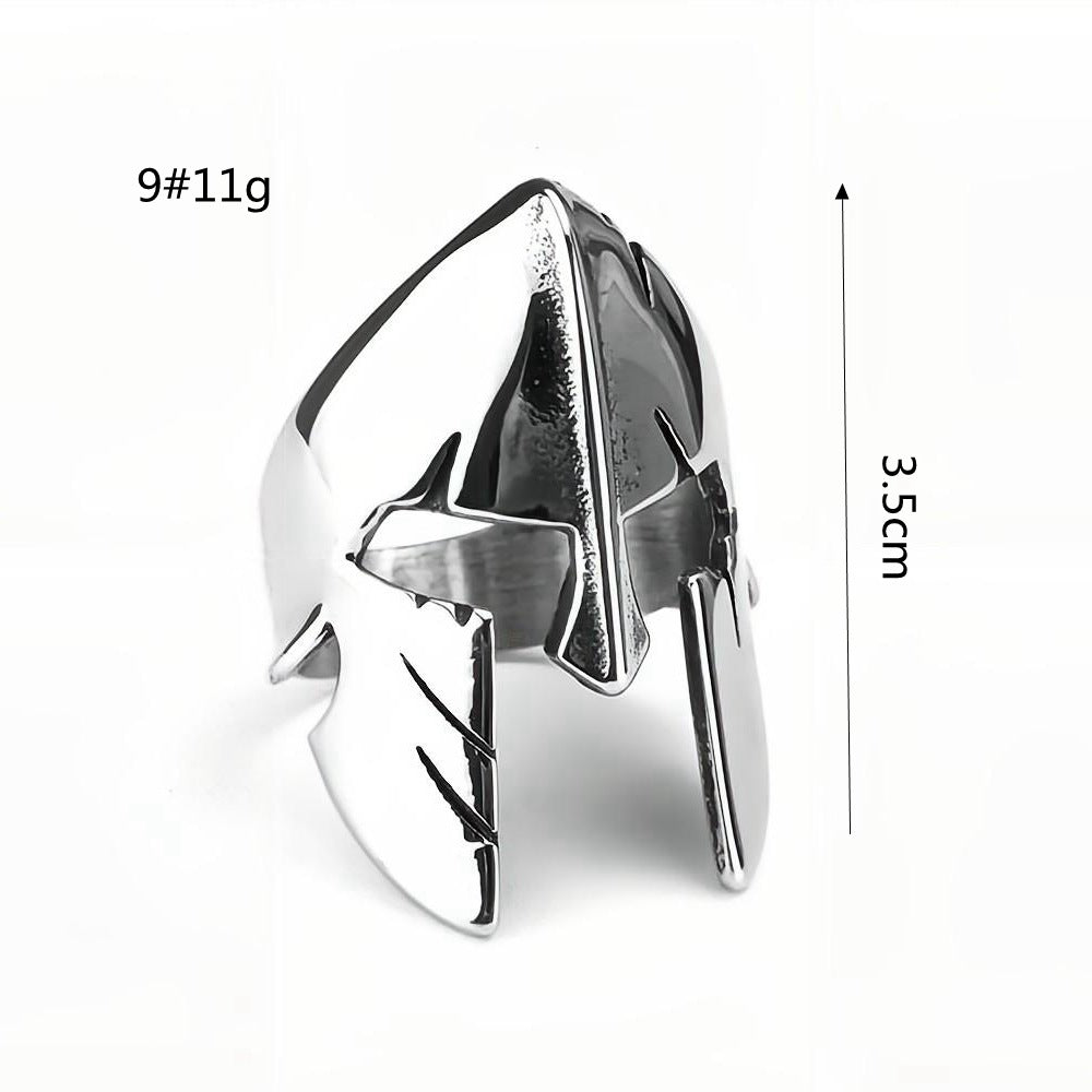 Punk Mask Stainless Steel Men's Ring
