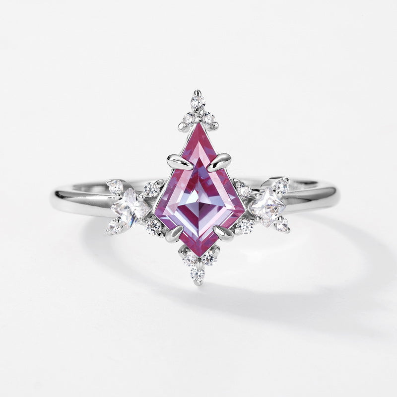 Planderful Jewelry Alexandrite Ring Sterling Silver