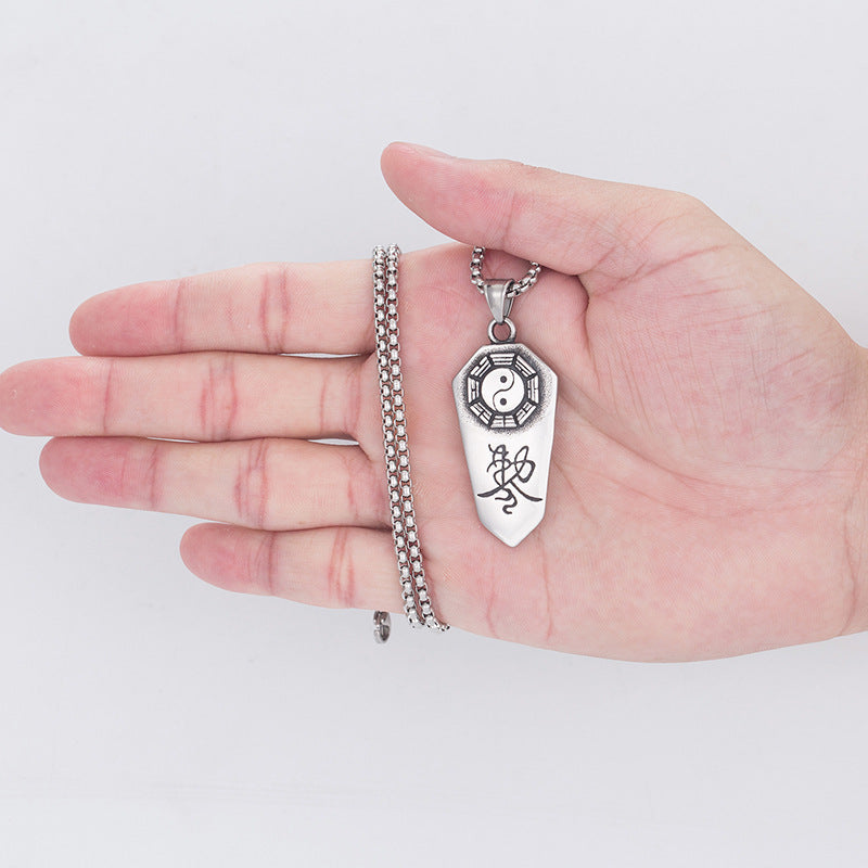 Titanium Steel Necklace - Vintage Men's Accessory By Planderful Durable Everyday Wear With Modern Finish
