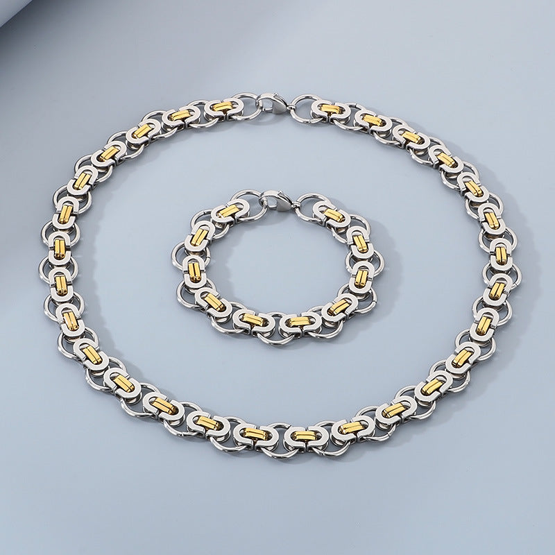 Personalized Hip Hop Emperor Chain Circle Bracelet For Men