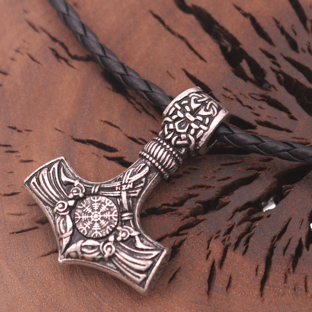 Viking Legacy Starry Sky Compass Necklace for Men