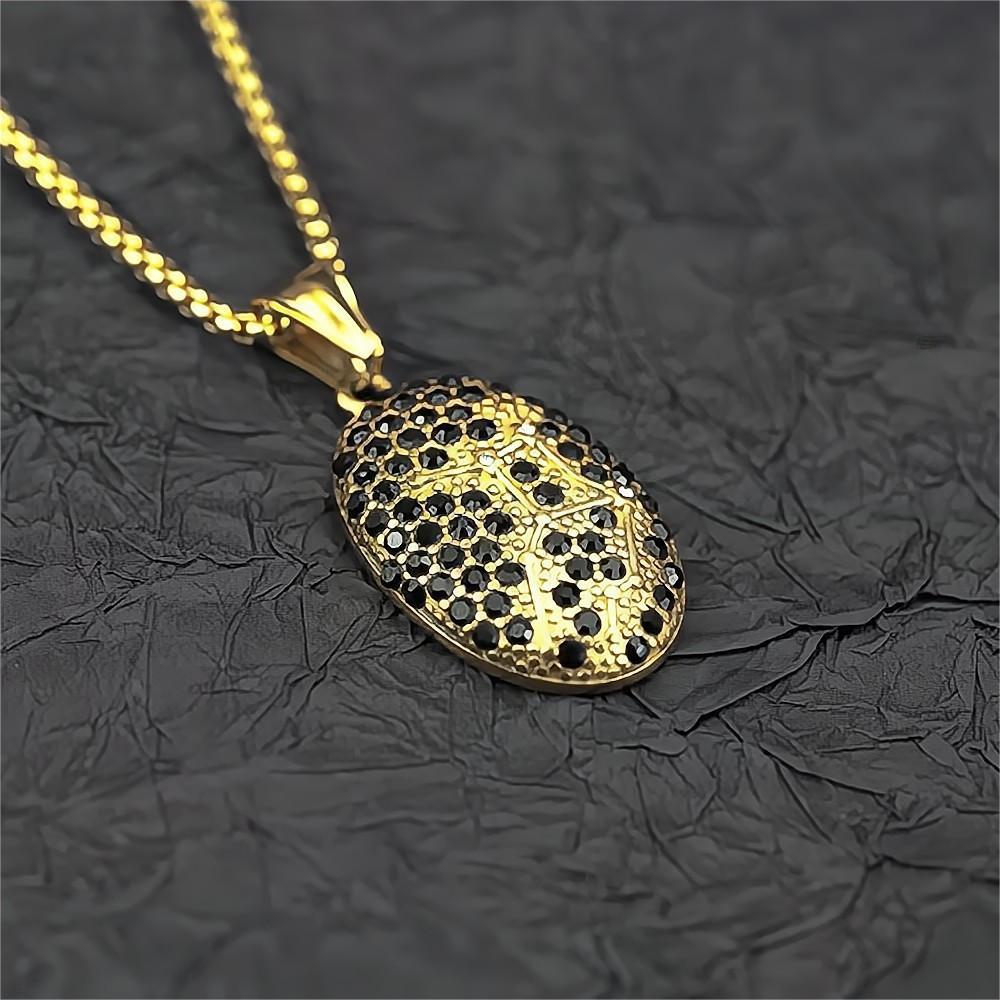 Zodiac Zircon Stainless Steel Pendant Necklace