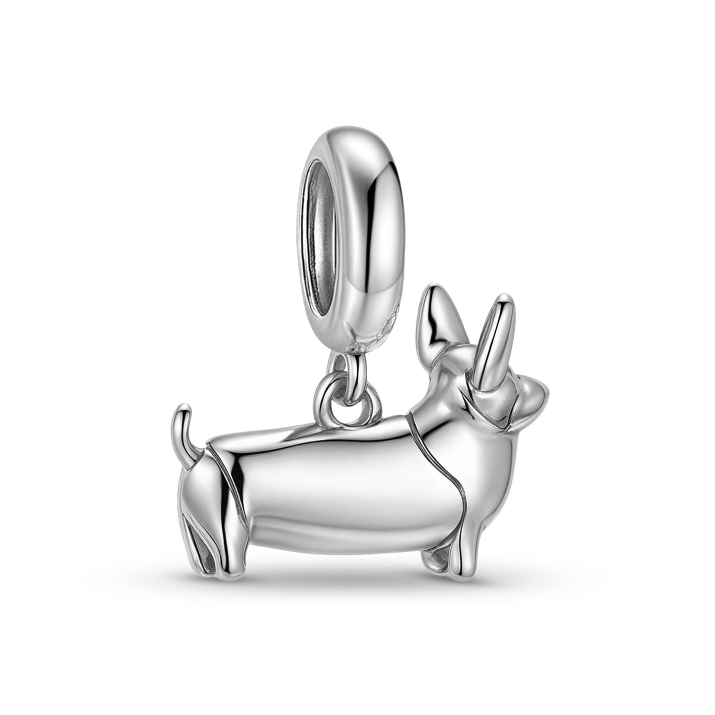 Planderful Jewelry Corgi Pendant Sterling Silver Necklace