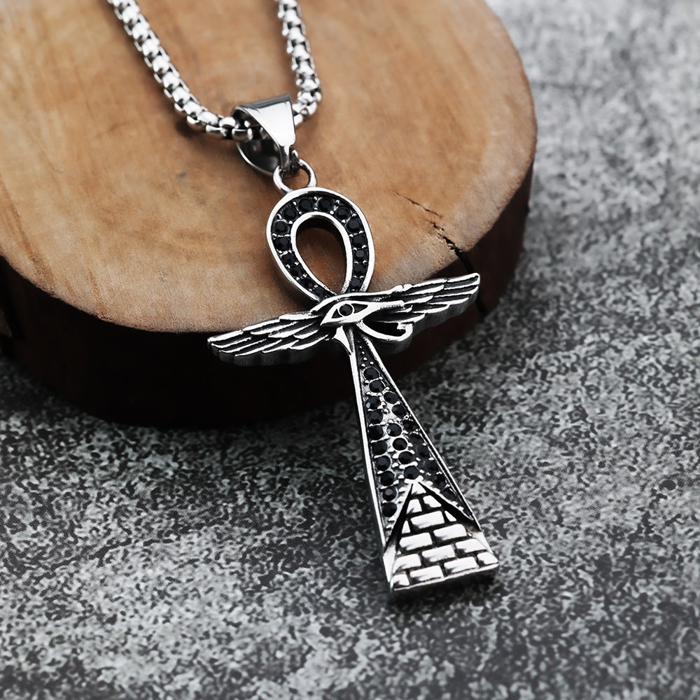 Cross European-American Men's Pendant Necklace
