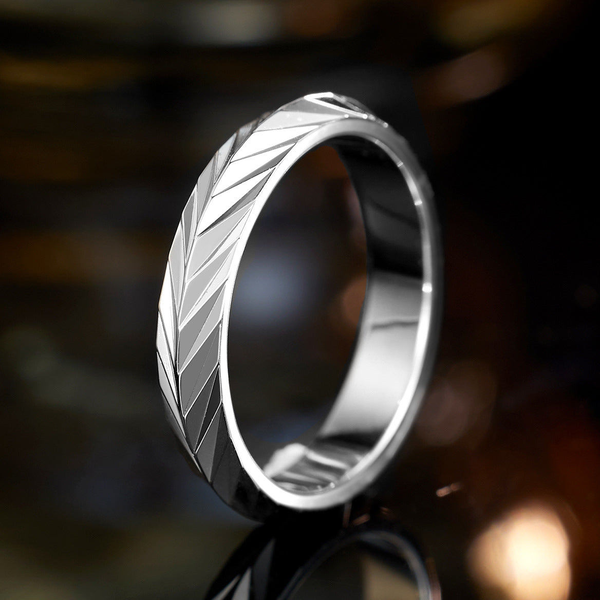 Planderful S925 Sterling Silver Minimalist Ring For Women With Floral Wheat Motif Everyday Genie