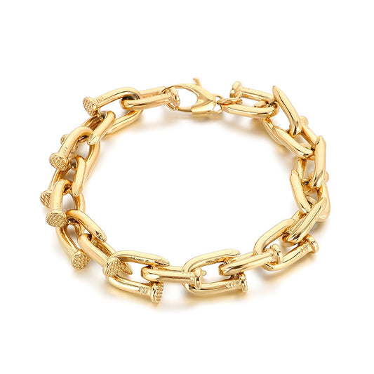 Nail Bracelet For Men Punk Style Planderful Everyday Genie