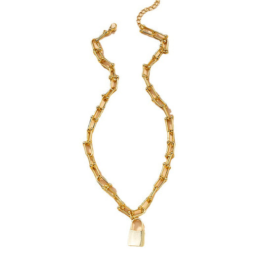 Trendy European and American Imported Lock Necklace Collection