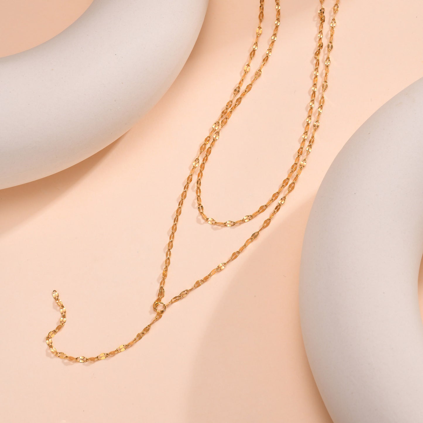 A Variety Of Y-Shaped Necklace – Women's Gold Imitation Pearl Tassel Stacked With Style
