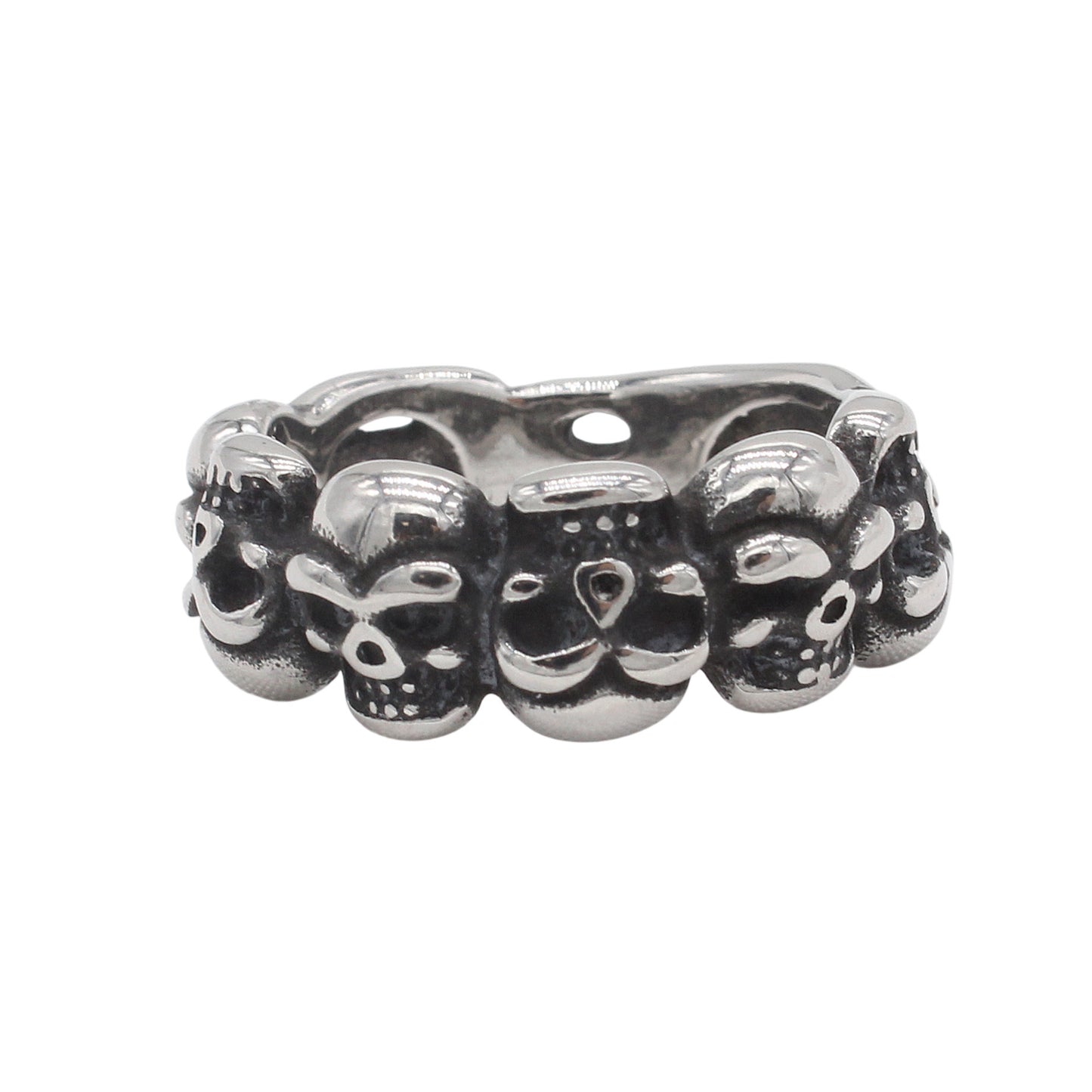 Planderful Jewelry Vintage Skull Ring For Men In Titanium Steel European American Style